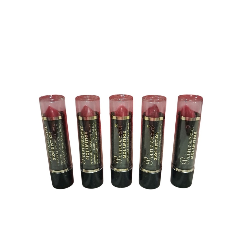 Princessa Aloe Lipstick Lot Of 5 NEW/Not SEALED ( 1, 2, 6, 10, 12)